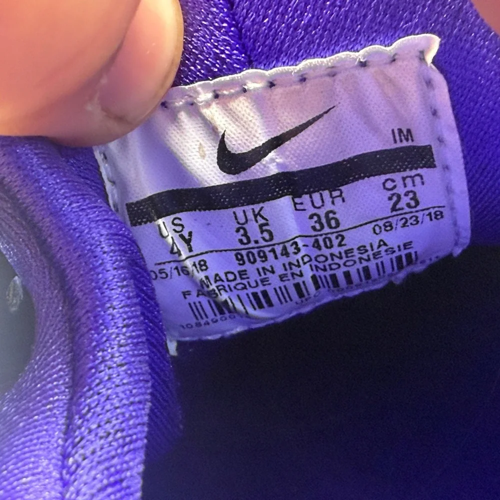 Size 4Y Nike Air Huarache Run GS Kids Blue Excellent Hyper Royal 909143-402